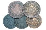 Regente - 3 moedas, 1/2 Tostão (2), 3 Vinténs nd AR. 1/2 Tosão nd (2), 3 Vinténs nd. Gomes 12.01, 13.01, 15.01, KM 310, 313. MBC a MBC+ Base Lic.: 28 216 :: D, João P.