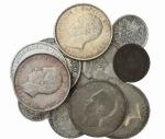 Manuel II - 6 moedas, 100, 200, 500 Réis 1856-1910 AR. 100 R 1910, 200 R 1909, 500 R 1856, 1886, 1888, 1891. 6 moedas. Gomes 07.02, 12.18, 12.20, 11.01, 02.03, 03.