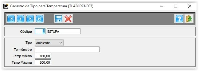 TLAB1093 - Cadastro de Tipo para Temperatura (007) - Alterado tamanho dos campos de temperatura para permitir temperaturas superiores a 99