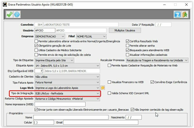 4 - Ajustes efetuado no processo de impressão de laudos internamente para convênios que tenham prédefinido que a impressão dos laudos é exclusivo via internet.