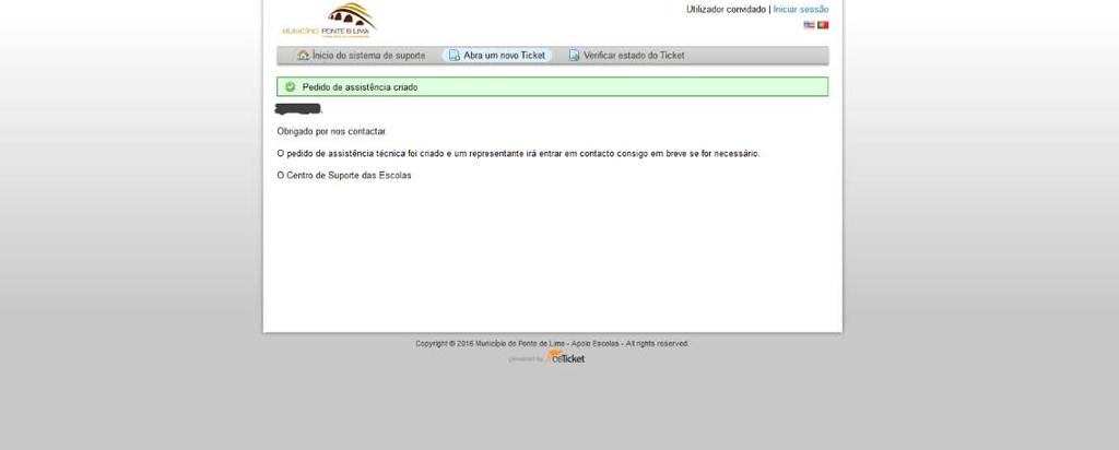 9º Passo: Estando tudo preenchido corretamente, pode criar pedido de assistência (Imagem 11) Imagem 11 10º Passo: após