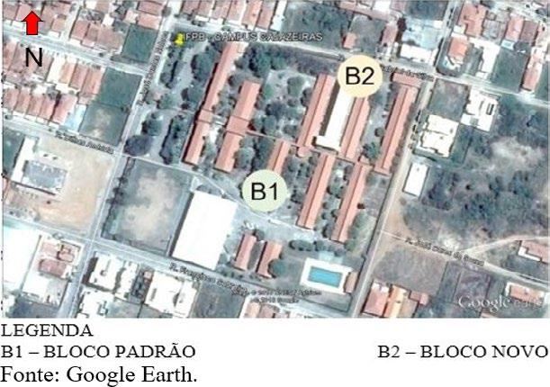 A primeira tipologia refere-se às salas de aulas contidas nos blocos originais do período de implantação do Campus B1, compostas por edificações térreas, construídas com tijolos cerâmicos de 8 furos