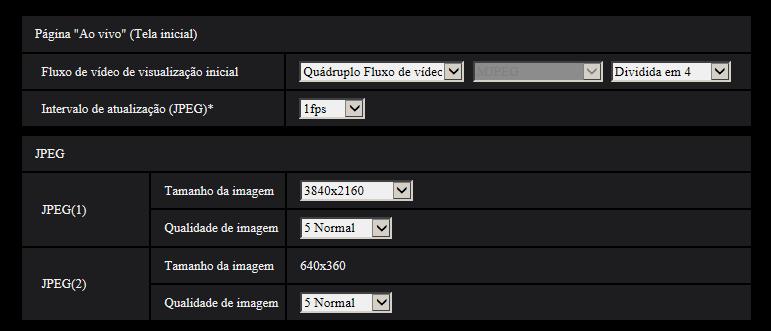 2.5.2 Configuração dos ajustes relativos às imagens JPEG [Imagem] Clique na guia [Imagem] na página Imagem/Áudio X8570N ou Imagem S8530N.