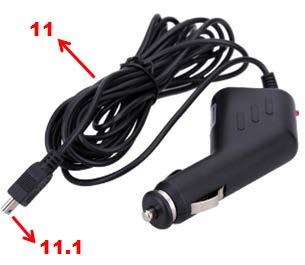 de força 11.1 Conector USB 11.