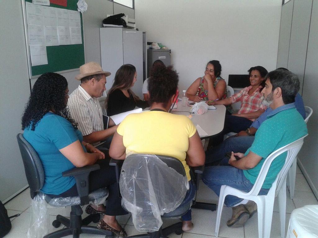 No dia 19 de setembro aconteceu mais uma reunião com a Secretaria Municipal de Meio Ambiente de Ribeirão das Neves.