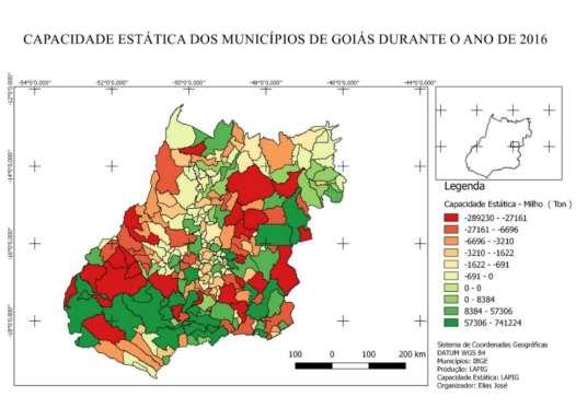 Quando comparado com municípios de Jataí, Montividiu e Itumbiara pode-se observar um grande volume de produção juntamente com uma capacidade de armazenamento superior aos demais municípios de Goiás,