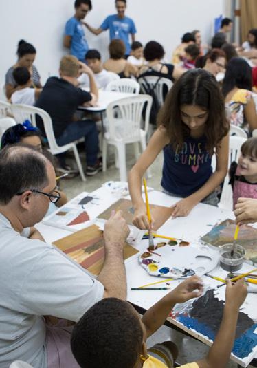 Foto: Nilmar Lage PARA FAMÍLIAS ARTE EM FAMÍLIA O objetivo dos encontros é aproximar crianças e adultos do universo das artes.