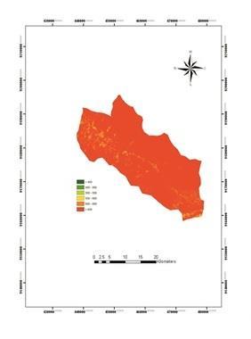 Dantas, M. J. F. et al. Figura 3. Mapas de Saldo de Radiação na Sub-bacia do Riacho Jardim/CE, nos anos de 2005, 2008, 2009 e 2011.