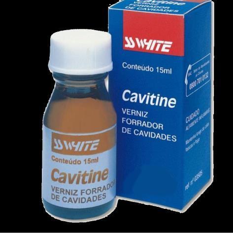Cavitine Verniz forrador de cavidades Cavitine Protege a polpa dentária Verniz de secagem rápida é utilizado para forro