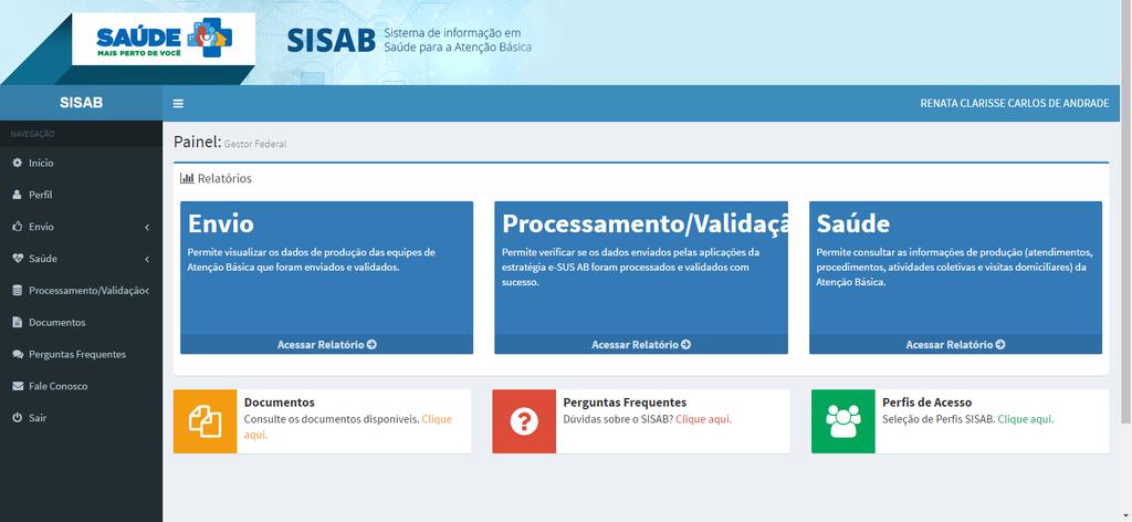 SISAB - Relatório de Saúde http://sisab.saude.gov.