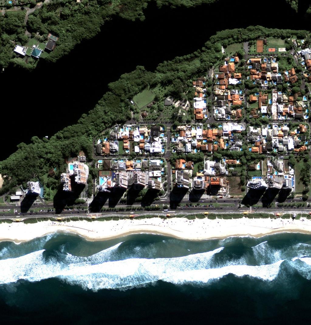 Recorte de imagem GEOEYE-1 sobre o Rio de Janeiro - RJ., adquirida em 23 de maio de 2009.