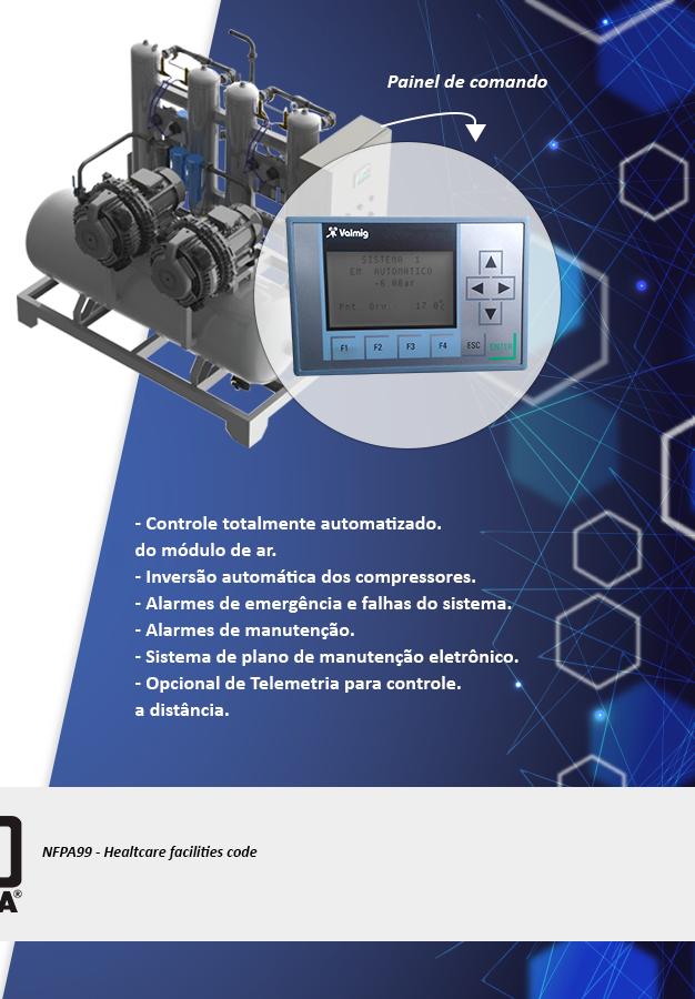 Características e benefícios 01 02 03 04 Flexibilidade Gama completa de equipamentos de potência (0,7-20 hp), vazões (15 a 195 m3/h) de pressão (4-10 bar) e fonte de alimentação (220/380).