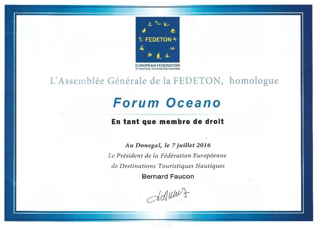 FEDETON Federação Europeia de Destinos de Turismo Náutico Fórum