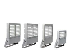 INDU FLOOD PERFORMANCE Branco quente (3000K) - CRI 70 Branco neutro (4000K) - CRI 70 Branco frio (5000K) - CRI 70 Potência consumida (W) Eficácia Luminária (lm/w) Luminária Número de LEDs Corrente