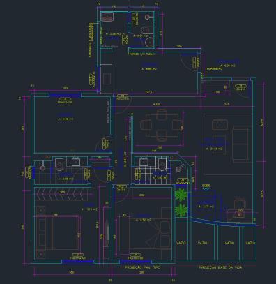 1:100, 1:125 Projeção da edificação Tipo de cobertura e inclinação Níveis e acessos Representação gráfica da vista ortográfica principal REPRESENTAÇÃO GRÁFICA 69 70 É a