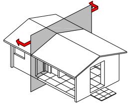 corte e projeção VERTICAL, normalmente paralelo às paredes Plano vertical que corta a