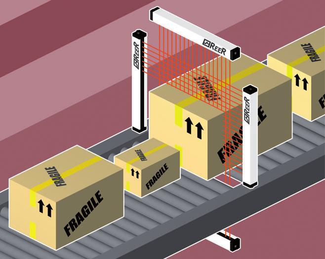 Porta serial RS 485 e duas saídas de estado sólido 0 / 24V com funções programáveis.