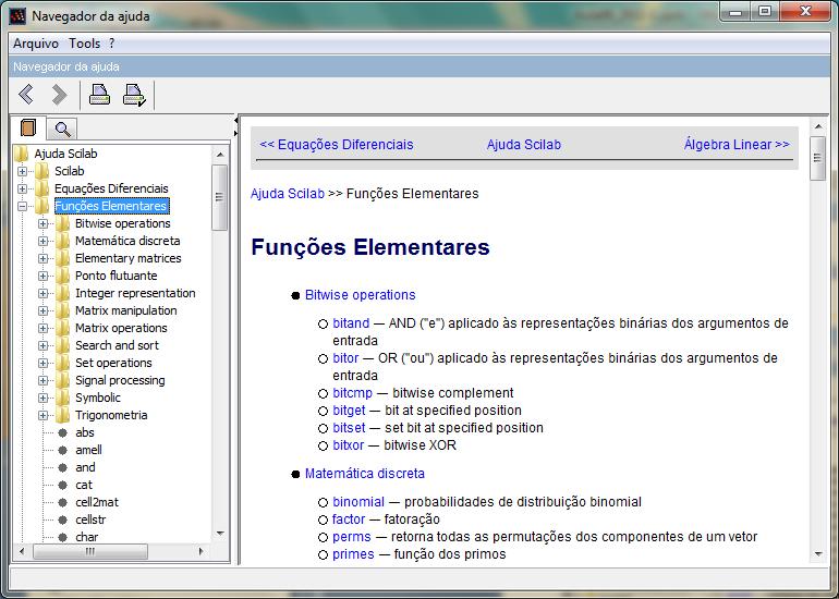 Help - Funções Elementares