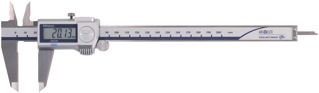 Paquímetros Um instrumento de medição padrão em toda indústria Paquímetros à Prova 'Água BSOUTE Série 500 com proteção contra água/poeira nível IP67 Pode ser utilizado em condições de chão de