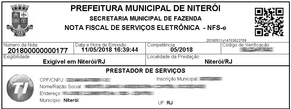 poderá, a qualquer momento, acessar o site da prefeitura para verificar a autenticidade da NFS-e.