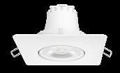 Ideal para a substituição de luminárias de embutir equipadas com lâmpadas halógenas dicroica.