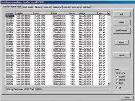 scan expert leatherstock: Administração eficiente da existência de cuoro em seu armazém Seja flexível na alocação de couro segundo às ordens.