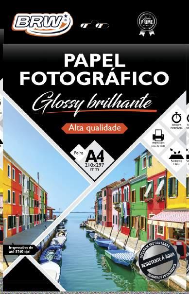 PAPÉIS FOTOGRÁFICOS NOVO 210 x 297 mm GLOSSY BRILHANTE PP2012 120 G/M² PP2015 150 G/M² PP2018 180 G/M² 20 FOLHAS 789861321 933 8 20 FOLHAS 789861321 934 5 20 FOLHAS 789861321 935 2 100 PACOTES