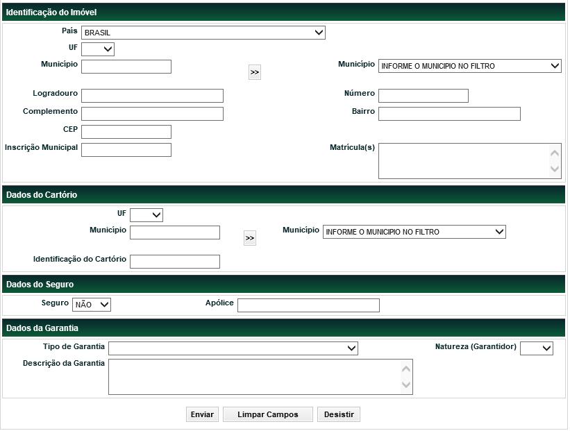 Após clicar no botão Enviar é exibida tela para confirmação dos dados informados. Confirmando, é apresentada mensagem informando a inclusão dos dados complementares.