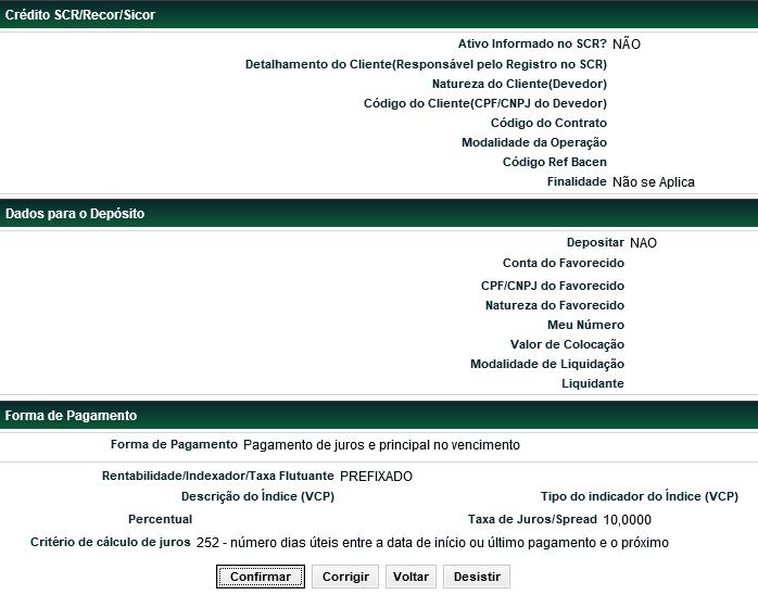 Caixa de seleção com as opções: corrido ou útil.