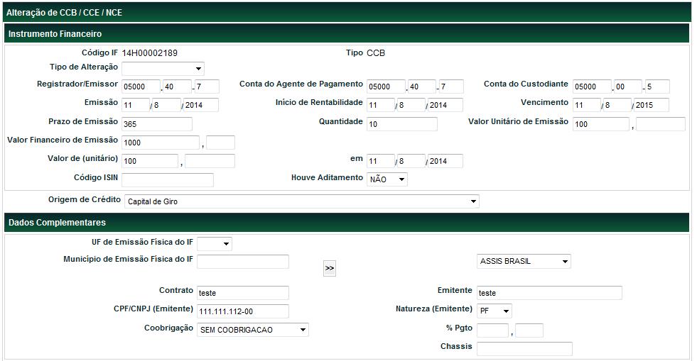 A confirmação pela Cetip poderá ocorrer em até 5 dias úteis da data da solicitação da