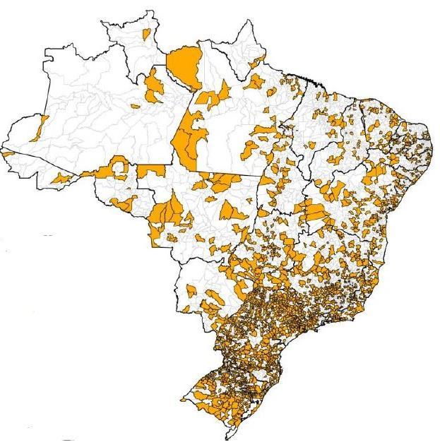 SNIS Distribuição espacial dos