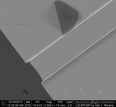 103 Figura 4.24 - Imagens de MEV dos guias de onda da amostra IMZ 9 Figura 4.