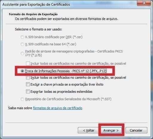 8. Escolha o caminho para exportar seu certificado e clique em finalizar. 9. Instale o software OpenSSL (http://www.openssl.org). 10. Abra o Prompt de Comando (Iniciar Executar cmd Enter). 11.