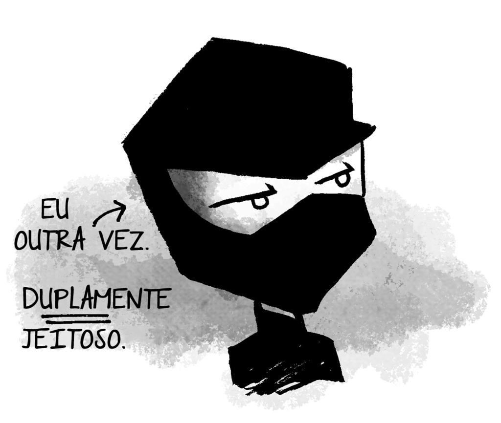 é que ele está agora e, sinceramente, estou -me nas tintas. Ah, e tudo isso me trouxe até aqui, como já devem ter percebido. Continuo a ser um ninja, mas também sou o líder do clã ninja.