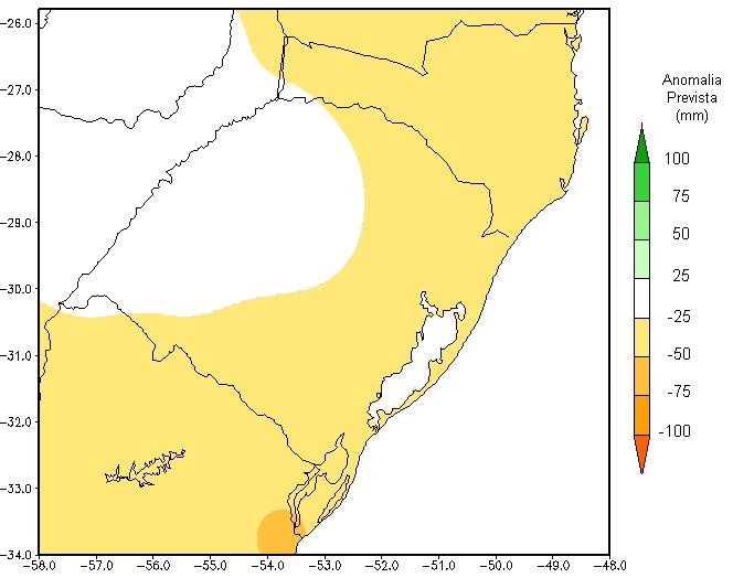 Figura 4. Chuva Média Climatologia (mm) e Anomalia Prevista (mm) Junho/2014 Figura 5.