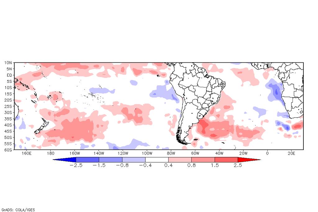 No oceano Atlântico Subtropical, próxima a costa do Brasil e principalmente entre a Argentina e