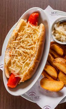 CHEESEBURGER HAMBÚRGUERES E HOT DOG (Acompanha batatas fritas a sua escolha: canoa, palito ou rústica).