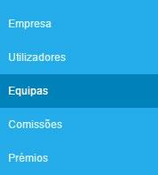 No caso de existirem várias equipas, é possível organizá-las de forma hierárquica.