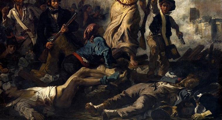 Delacroix A Liberdade Guiando o Povo.