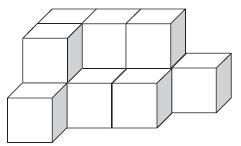 Questão: 586729 A figura ilustra um conjunto de cubos todos iguais cujos volumes valem 1m3.