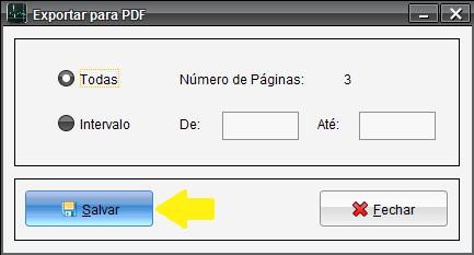 2 Marque o intervalo de páginas desejadas e clique em Salvar.