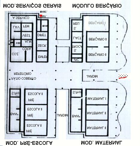 4 paredes e forros: revestidos com massa fina e pintados com cor clara; paredes da cozinha e banheiro: revestidas com azulejos do piso até a altura do teto; piso das salas ambiente: placas de fibra