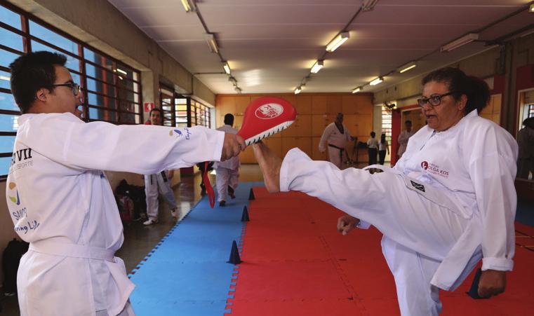 2. Habilidades do Taekwondo - Técnicas: Foram desenvolvidas a prática do