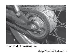 [Questão 13] (VUNESP PC SP 2014) A figura ilustra a roda traseira de uma motocicleta. até 2028.