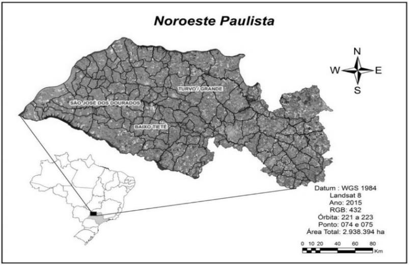 M. Squizato et al. ANEXOS Figura 1. Região de estudo denominada Noroeste Paulista. Fonte: AMENDOLA (2016). Tabela 1. Cenário da agricultura irrigada na região Noroeste Paulista em 2016.