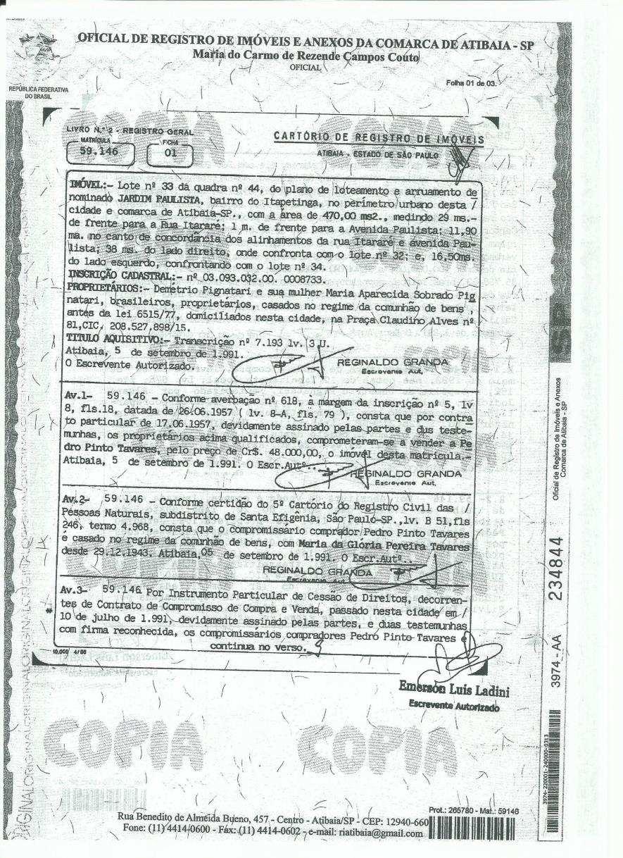 fls. 130 Este documento é cópia do original, assinado digitalmente por MITIKO MARCIA URASHIMA YAMAMOTO e Tribunal de Justica Sao Paulo, protocolado em 11/12/2014 às 17:25, sob o número