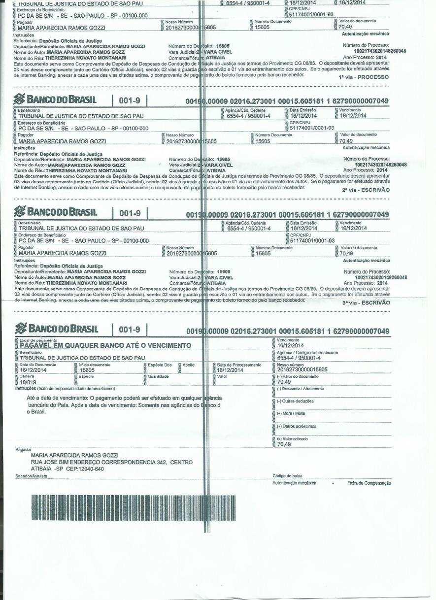 fls. 142 Este documento é cópia do original, assinado digitalmente por MITIKO MARCIA URASHIMA YAMAMOTO e Tribunal de Justica Sao Paulo, protocolado em 18/12/2014 às 15:28, sob o número