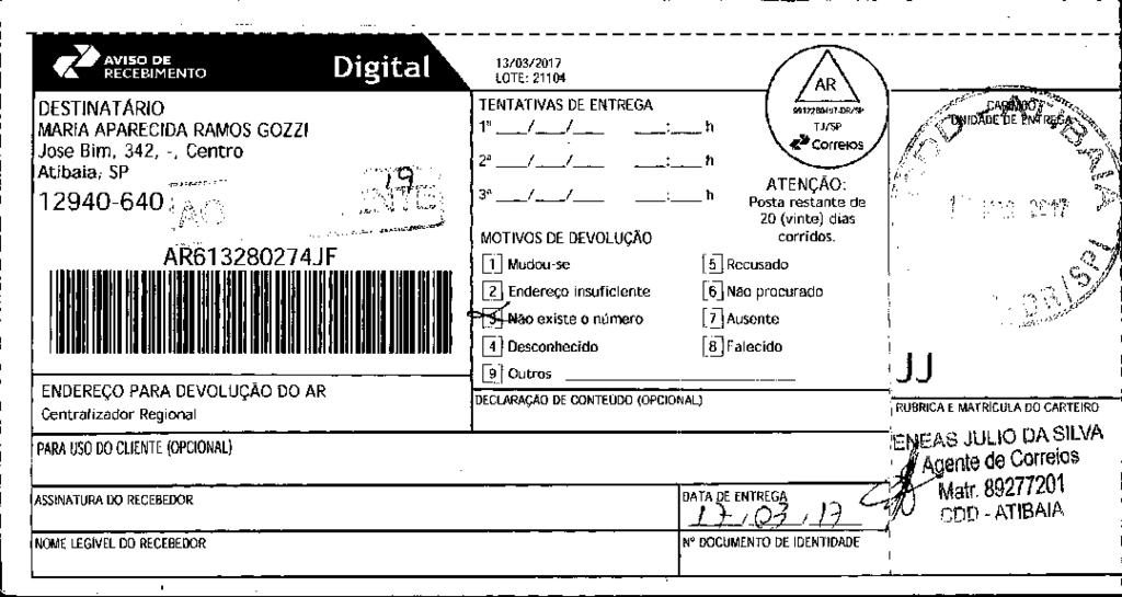 fls. 289 Este documento é cópia do original, assinado digitalmente por ALEXANDRE MACIEL SETTA, liberado nos autos em 23/03/2017 às 15:01.