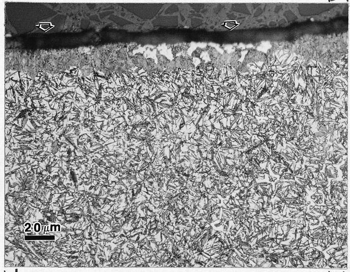 Fig. 5A is the surface of the poorly carburized 8620 mold