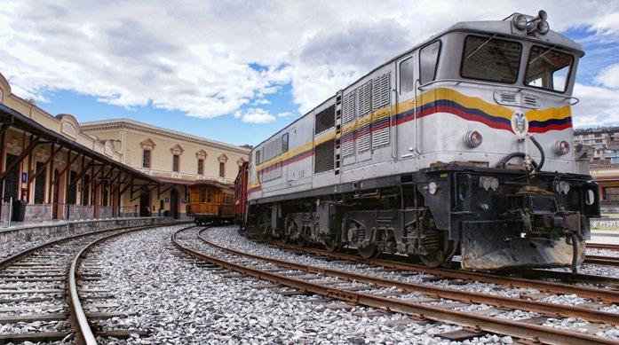 12 TREM EQUADOR Construção do ferro do Equador é como um símbolo de unidade nacional que tem ajudado a evolução do país.